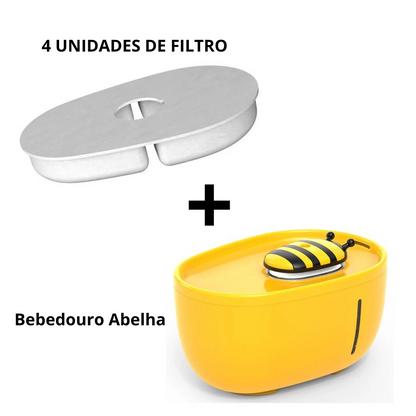 Bebedouro Abelha 2L com Filtro para Gatos