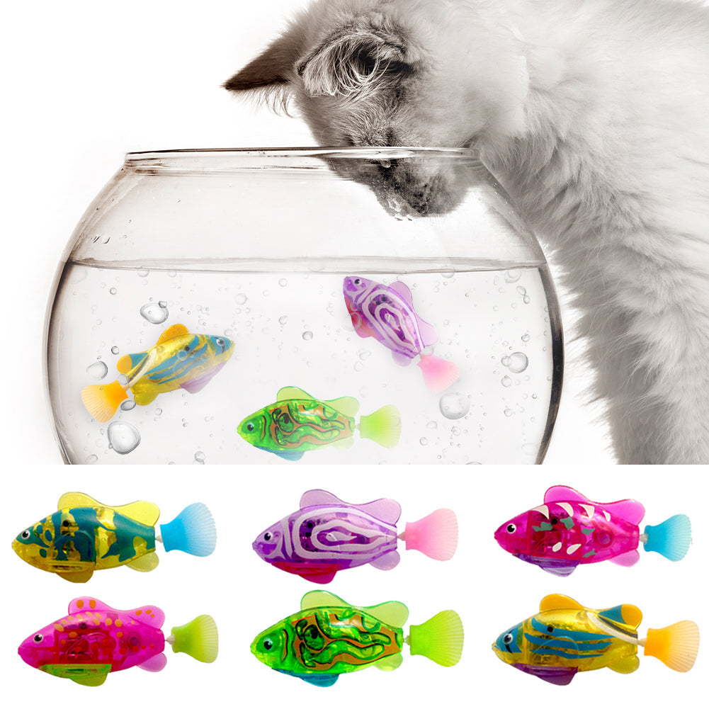 Brinquedo Peixe Robô Nadador para Gatos