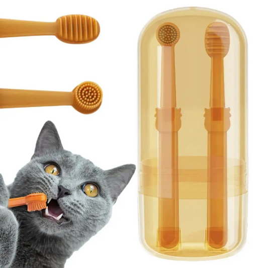 Kit de Escovação de Dentes de Silicone para Pets