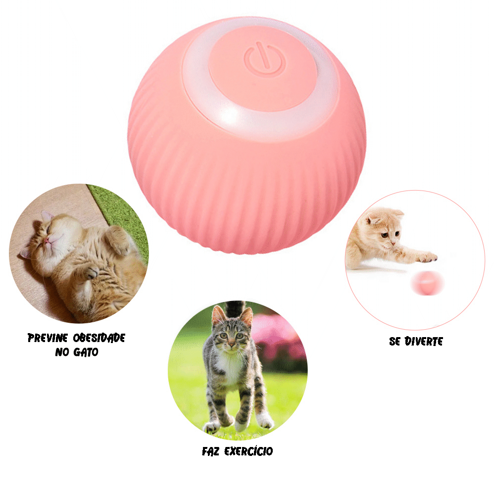 Brinquedo Bola Inteligente Elétrica para Gatos