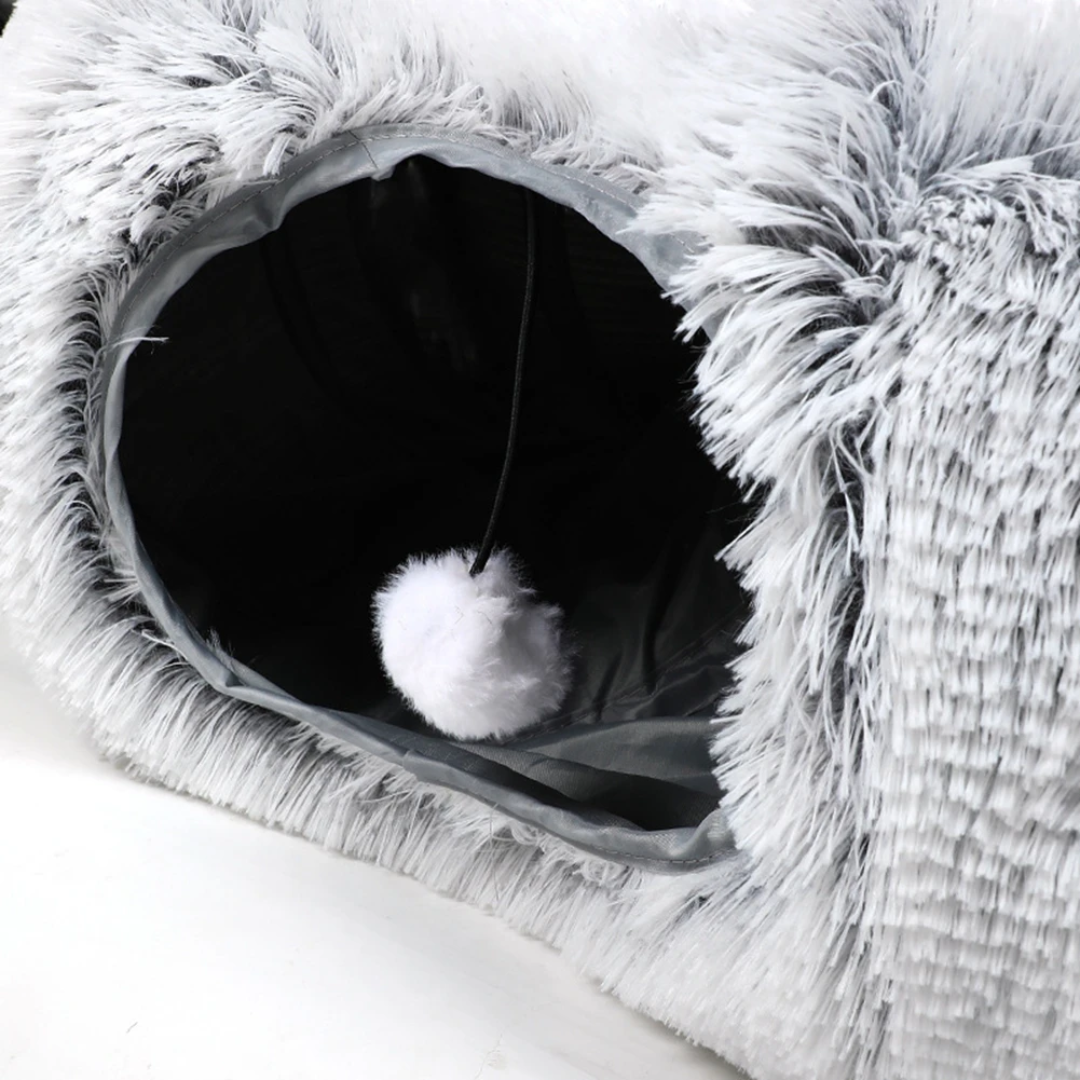 Cama Toquinha com Túnel para Gatos