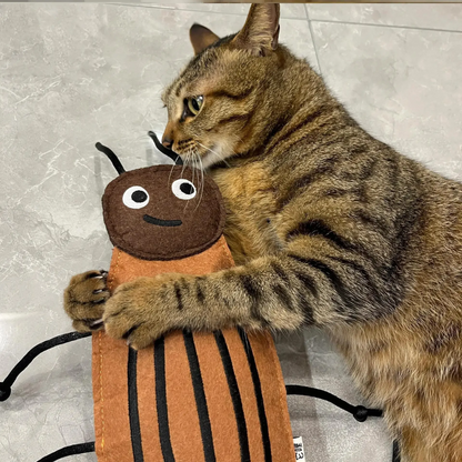 Brinquedo Inseto Gigante de Pelúcia com Catnip para Gatos