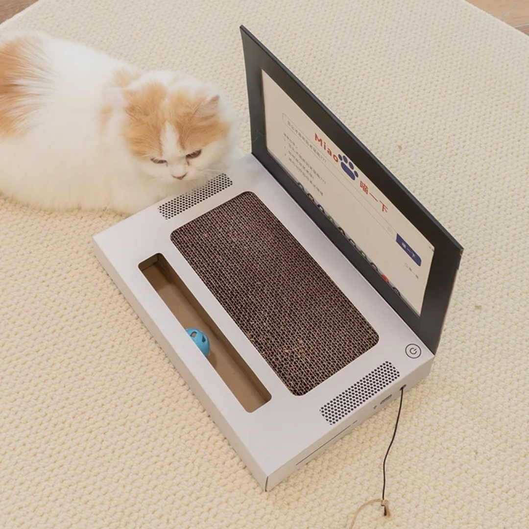 Laptop com Arranhador para Gatos