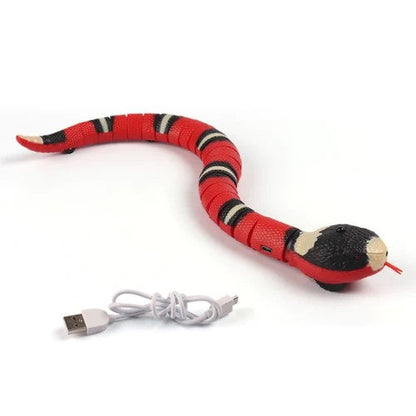 Brinquedo Cobra Inteligente Recarregável Elétrica para Gatos